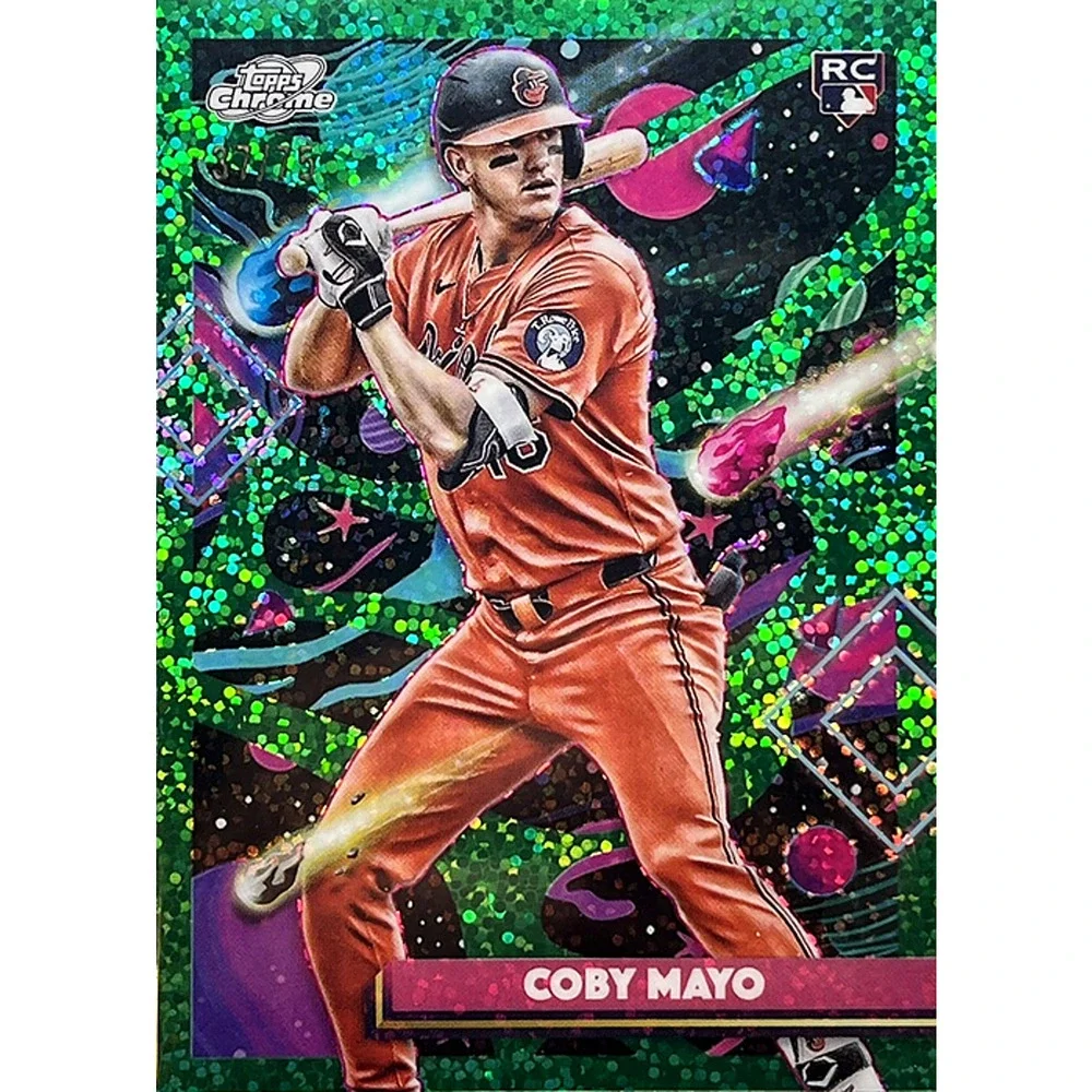 Coby Mayo 2025 Topps Cosmic Chrome Green Space Dust Refractor RC 37/75 #154